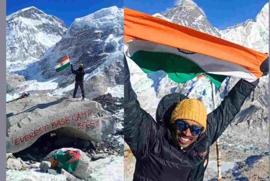 गिर्यारोहक अनिल वसावे माउंट एव्हरेस्ट सर करण्यासाठी सज्ज Anil Vasave on Mount Everest Base Camp