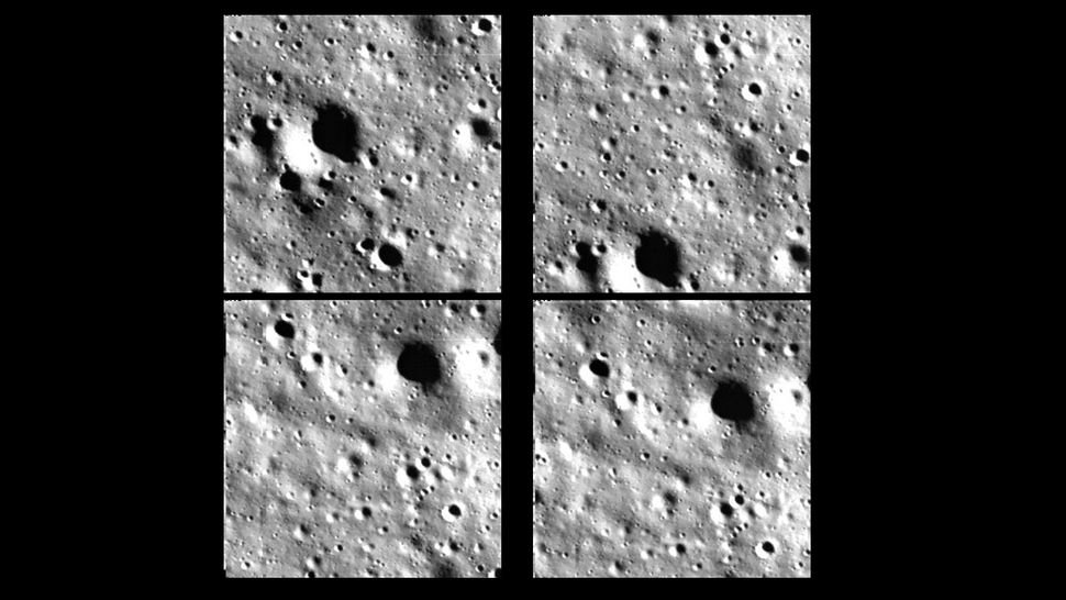 चांद्रयान-3  : Group image of the moon's surface taken by Chandrayaan-3