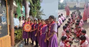 तळोदा आमलाड येथील विद्यागौरव शैक्षणिक संस्थेत रक्षाबंधन उत्साहात साजरा Rakshabandhan at Aamlad Taloda