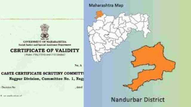 caste validity certificate Nandurbar Office