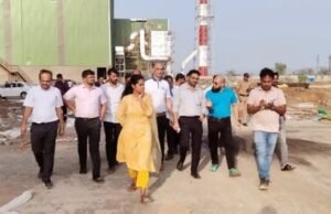 उपविभागीय अधिकारी अंजली शर्मा यांचा नवापूर एमआयडीसी औद्योगिक क्षेत्राचा दौरा
