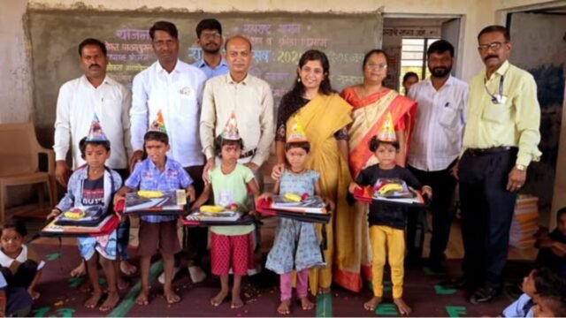 25,000 children in the district were welcomed at the school entrance ceremony!
