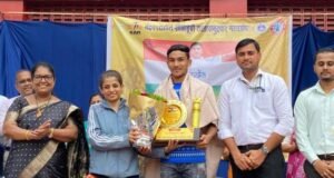 जिल्हाधिकारी डॉ. मित्ताली सेठी यांच्या हस्ते आंतरराष्ट्रीय रग्बी खेळाडू प्रणव गावितचा गौरवशाली सत्कार