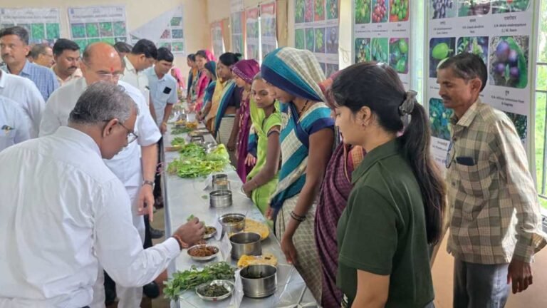 शहादा कृषि महाविद्यालयात रानभाजी महोत्सव उत्साहात संपन्न