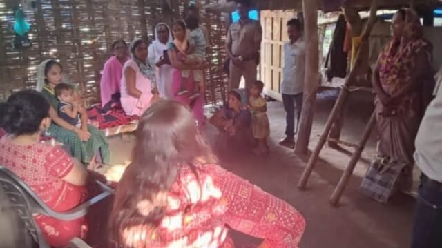 *Honorable District Collector Dr. Mittali Sethi's inspection and guidance on the health of malnourished children*