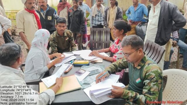 Gram Sabha and forest rights camp organized in Toranmal