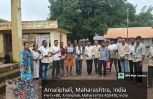 खापर पशुवैद्यकीय दवाखान्याच्या वतीने गुली आंबा येथे पशुचिकित्सा मोहिम राबविण्यात आली