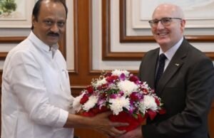 जर्मनीचे वाणिज्यदूत यांच्या शिष्टमंडळाने उपमुख्यमंत्री तथा वित्त व नियोजन मंत्री अजित पवार यांची सदिच्छा भेट घेतली.
