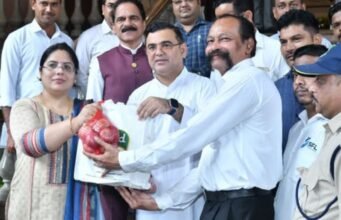 ‘भारत ब्रँड’ च्या तिसऱ्या टप्प्याचा शुभारंभ पणन मंत्री जयकुमार रावल यांच्या हस्ते सह्याद्री अतिथीगृह येथे झाला.