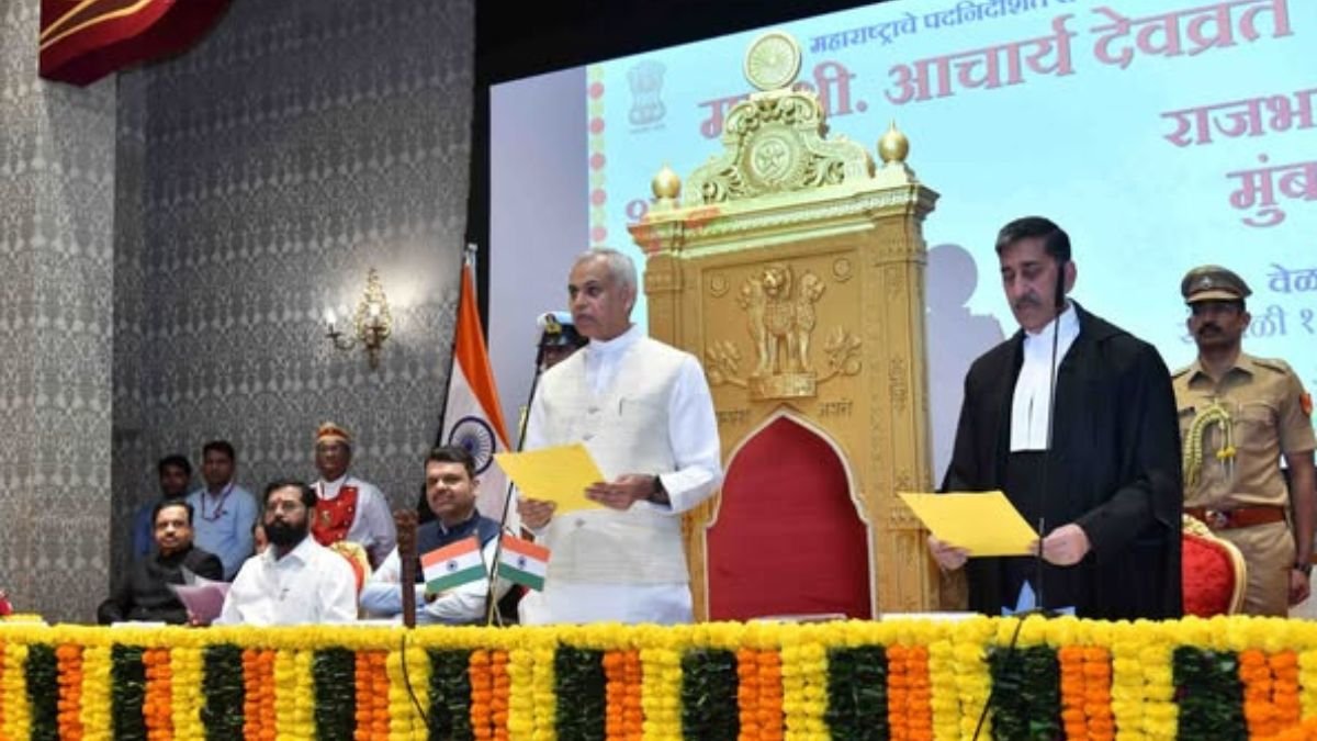 Governor Acharya Devvrat took oath as the 22nd Governor of Maharashtra.