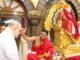 केंद्रीय गृह व सहकार मंत्री अमित शाह यांनी श्री साईबाबा समाधी मंदिराला भेट देऊन श्री साईबाबांचे व गुरूस्थानचे दर्शन घेतले.
