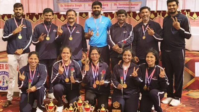 Mahavitaran's women's team wins gold medal in 47th National Badminton Championship; Men's team also wins bronze medal in doubles