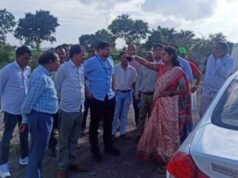 उपविभागीय अधिकारी मा. अंजली शर्मा यांची चिंचपाडा (ता. नवापूर) रेल्वेगेट परिसराला भेट