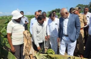 नंदुरबार जिल्हयातील अतिवृष्टीग्रस्त भागाची पालकमंत्र्यांकडून पाहणी दिवाळीपूर्वी शेतकऱ्यांना मदत देण्यासाठी प्रशासन सज्ज