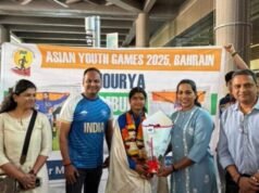 क्रीडा शौर्याबद्दल रौप्यकन्या शौर्याचे क्रीडामंत्र्यांकडून कौतुक; आशियाई युवा क्रीडा स्पर्धेत हर्डल्स शर्यतीत रौप्यपदक