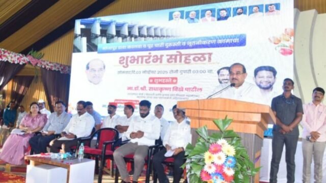 Plan for inclusion of Bhojapur project in river linking – Guardian Minister Dr. Radhakrishna Vikhe Patil