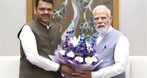 मुख्यमंत्री देवेंद्र फडणवीस यांनी घेतली पंतप्रधान मोदींची भेट