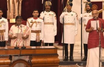 सी.पी. राधाकृष्णन यांचा भारताचे 15वे उपराष्ट्रपती म्हणून शपथविधी संपन्न