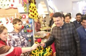 मुख्यमंत्री देवेंद्र फडणवीस यांची भारत आंतरराष्ट्रीय व्यापार मेळाव्यातील महाराष्ट्र दालनाला भेट