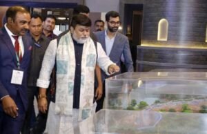 उद्योग मंत्री उदय सामंत यांच्या हस्ते महाराष्ट्र दालनाचे थाटात उद्घाटन