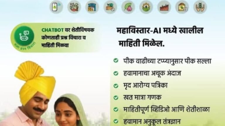 शेतकऱ्यांचा खरा डिजिटल साथी — ‘महाविस्तार-AI’!