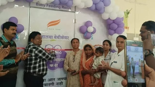‘Baby Feeding Room’ with full facilities inaugurated at Natawad Rural Hospital. Safe and clean facilities available for mothers through CSR initiative of Himalaya Baby Products.