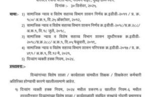 राज्यातील दिव्यांगांच्या विशेष शाळा व कार्यशाळांमधील नोंदणी प्रमाणपत्र रद्द होणे
