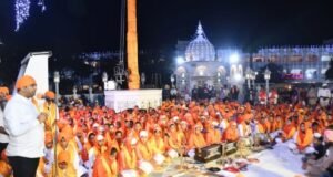 तख्त सचखंड श्री हजूर अबचलनगर साहिब गुरुद्वारा येथे ३५० शालेय विद्यार्थ्यांच्या स्वरात दुमदुमली गुरबानी-हिंद दी चादर गुरू तेग बहादूर साहिब जी यांच्या ३५० व्या शहीदी समागम वर्षानिमित्त कार्यक्रम