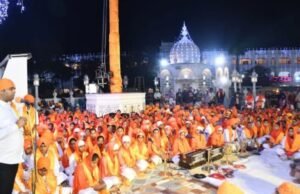 तख्त सचखंड श्री हजूर अबचलनगर साहिब गुरुद्वारा येथे ३५० शालेय विद्यार्थ्यांच्या स्वरात दुमदुमली गुरबानी-हिंद दी चादर गुरू तेग बहादूर साहिब जी यांच्या ३५० व्या शहीदी समागम वर्षानिमित्त कार्यक्रम