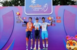 बजाज पुणे ग्रँड टूर आंतरराष्ट्रीय सायकल स्पर्धा; ‘प्रोलॉग रेस’ पारितोषिक वितरण समारंभ जल्लोषपूर्ण वातावरणात संपन्न