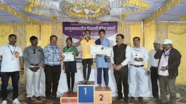 Taluka level student sports competition – concluded with enthusiasm and success at Shahada