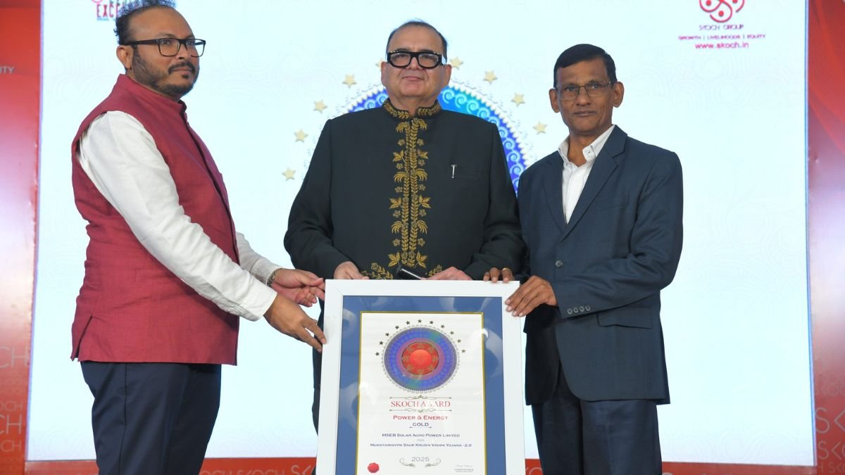 Mukhyamantri Saur Krishi Vahini Yojana's 'golden' success; Solar Agro Power Company wins national award