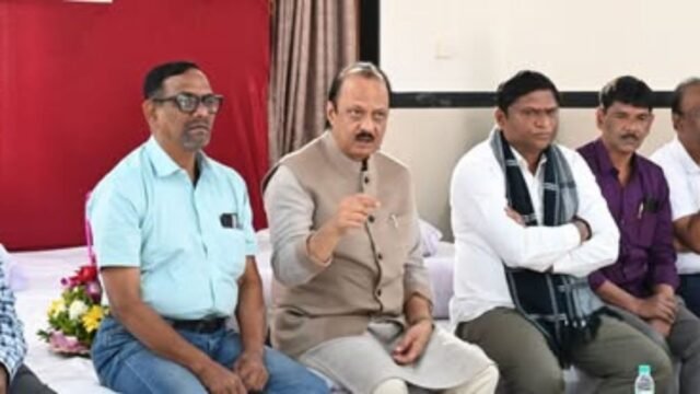 Deputy Chief Minister Ajit Pawar visited Suyog Niwasthan in Nagpur and had an informal interaction with media representatives.