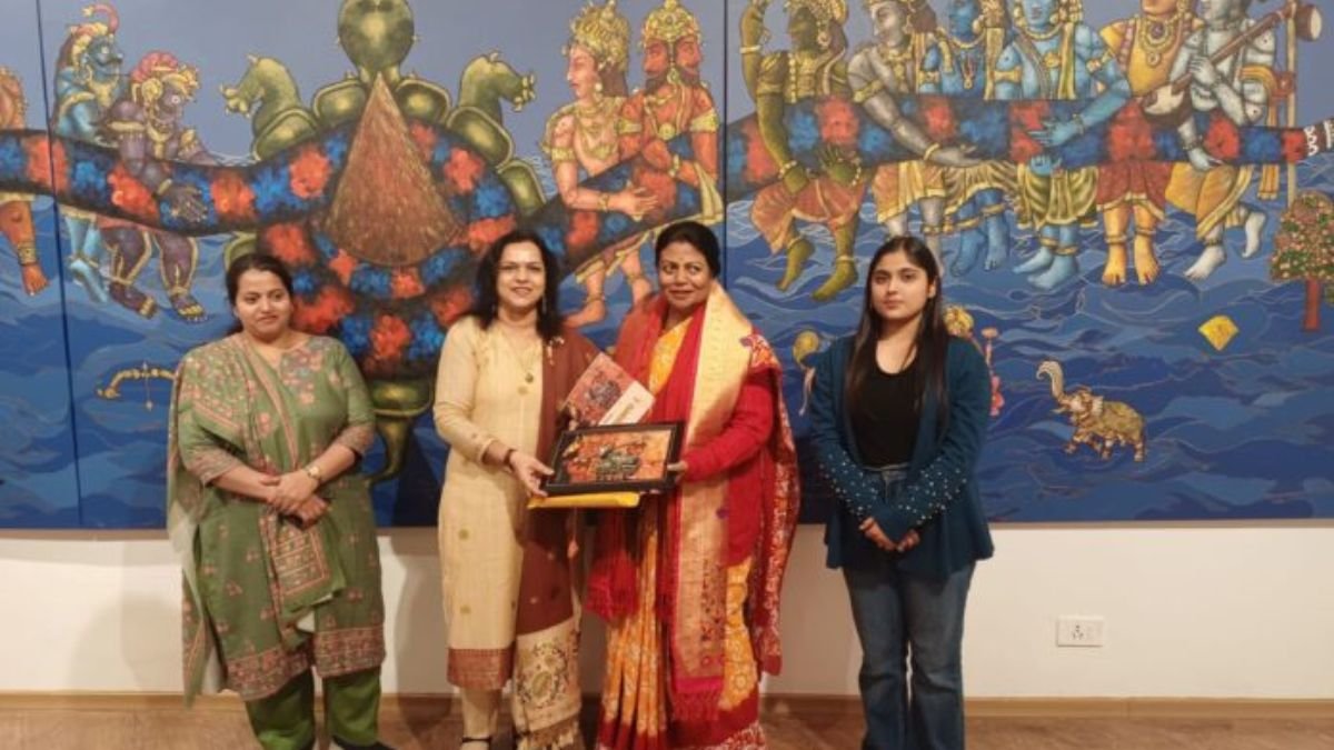 Pratima Abhange's paintings are a mirror of Indian culture – Resident Commissioner and Secretary R. Vimala