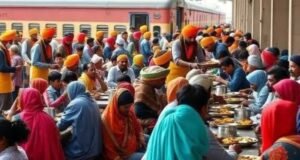 शीख बांधवांची अखंड लंगर सेवा…