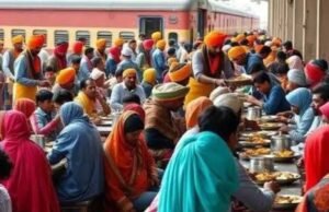 शीख बांधवांची अखंड लंगर सेवा…
