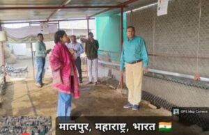 घोटाणे व मालपूर येथे मा. जिल्हाधिकारी यांची शेळीपालन व दुग्धव्यवसायाशी संबंधित उपक्रमांना भेट