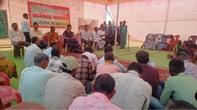 Secretary of Tribal Development Department visits Pachgaon Gram Sabha and Government Ashram School