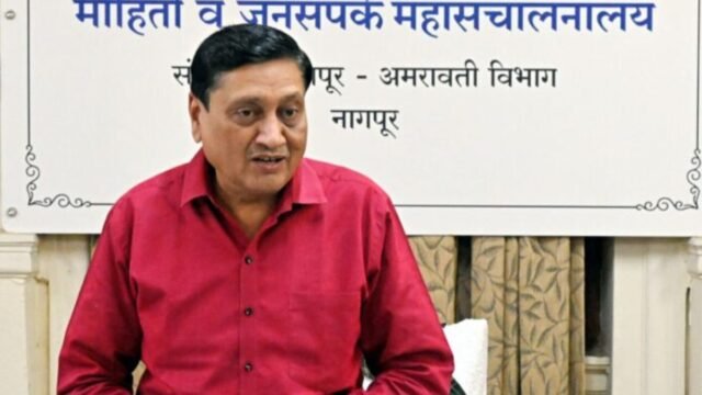 Discussion on Marathi language on the occasion of Marathi Language Fortnight at the Office of the Divisional Information Director