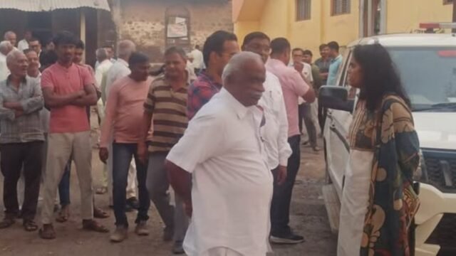 Industrial inspection in Bhone and Shinde villages; First-hand observation of agricultural damage caused by ash and smoke