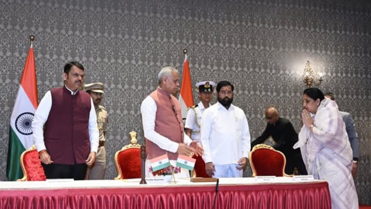 Maharashtra Governor Acharya Devvrat today administered the oath of office and secrecy to Sunetra Ajit Pawar as Deputy Chief Minister.