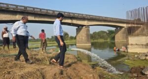 राष्ट्रीय महामार्ग 752G व गोमाई पुलाच्या कामांची मा. कृष्णकांत कनवरिया (IAS) यांची पाहणी