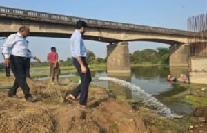 राष्ट्रीय महामार्ग 752G व गोमाई पुलाच्या कामांची मा. कृष्णकांत कनवरिया (IAS) यांची पाहणी