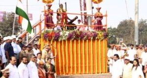 शिवजयंती दिनी सातारा शिवमय ; जय शिवाजी जय भारत मेगा पदयात्रेत १२ हजारांहून अधिक सहभागी