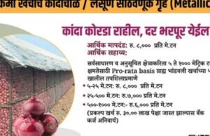 कांदाचाळ योजना, कमी खर्च, जास्त नफा!