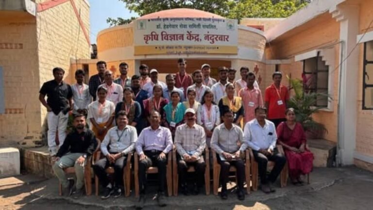 कृषि विज्ञान केंद्र, नंदुरबार येथे आधुनिक भाजीपाला नर्सरी तंत्रज्ञान प्रशिक्षण उत्साहात संपन्न