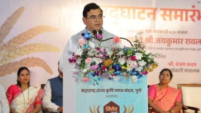 Considering the importance of millet, the scope of the festival will be expanded across the state – Marketing Minister Jayakumar Rawal