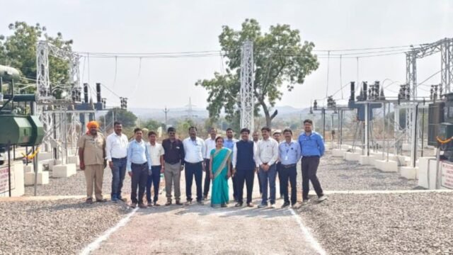 Yavatmal l First 33 KV substation in Vidarbha operational under Mukhyamantri Saur Krishi Vahini Yojana, providing assured power supply to farmers and electricity consumers