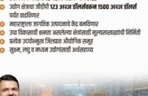 उद्योग अर्थव्यवस्था १२ पटीने वाढविण्याचे उद्दिष्ट, उद्योग क्षेत्राचा जीडीपी १२३ अब्ज डॉलर्सवरून १५०० अब्ज डॉलर्स पर्यंत वाढविणार