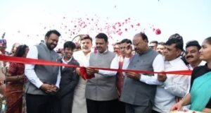 मुख्यमंत्री देवेंद्र फडणवीस यांच्या हस्ते ‘एक्सएसआयओ ॲडव्हान्स्ड इंडस्ट्रीयल ॲण्ड मॅन्युफॅक्चरिंग पार्क’ चे भूमिपूजन व कोनशिला अनावरण पार पडले.